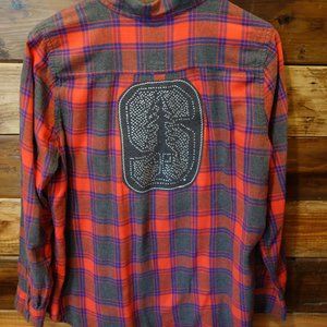Stanford University One-of-a-Kind Custom Lucky Brand Flannel - M